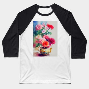 Watercolor teapot Baseball T-Shirt